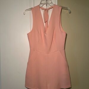 BCBGeneration Blush Romper with tie
